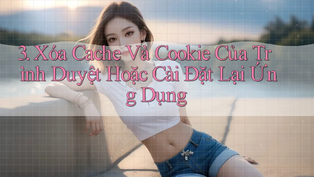 3. Xóa Cache Và Cookie Của Trình Duyệt Hoặc Cài Đặt Lại Ứng Dụng