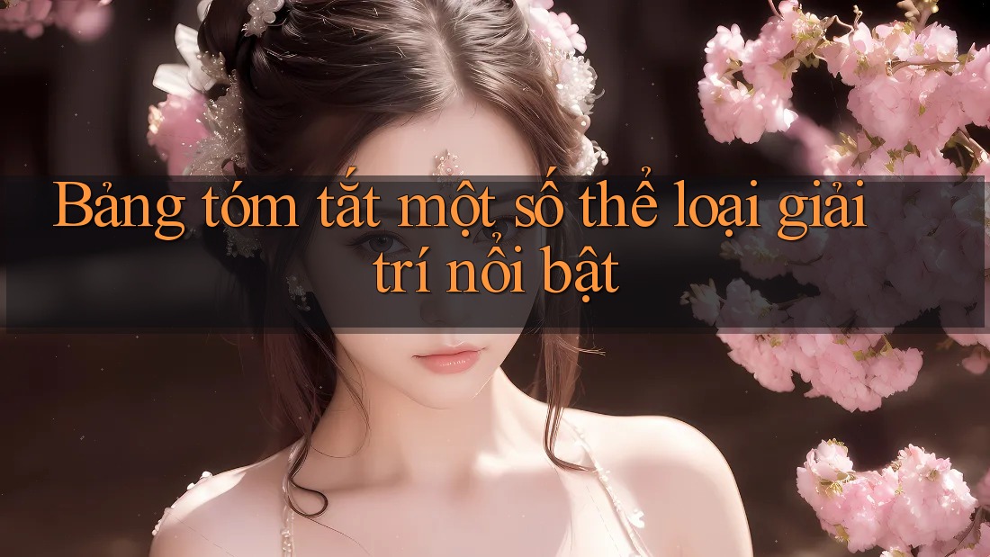 Bảng tóm tắt một số thể loại giải trí nổi bật