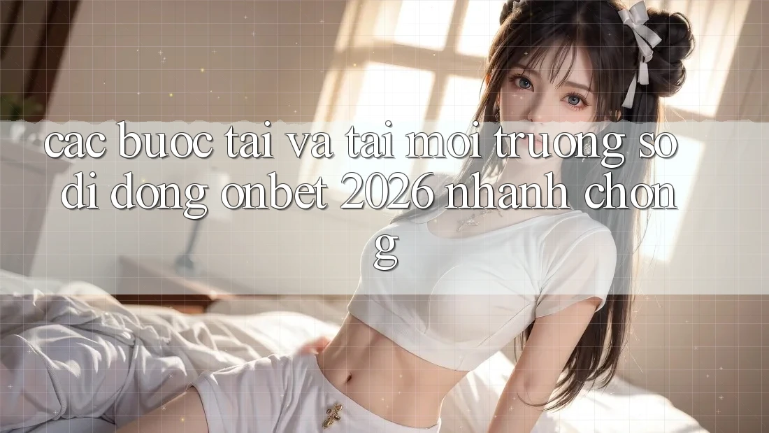 Các bước Tải Và Tải Môi trường số di động Onbet 2026 Nhanh chóng