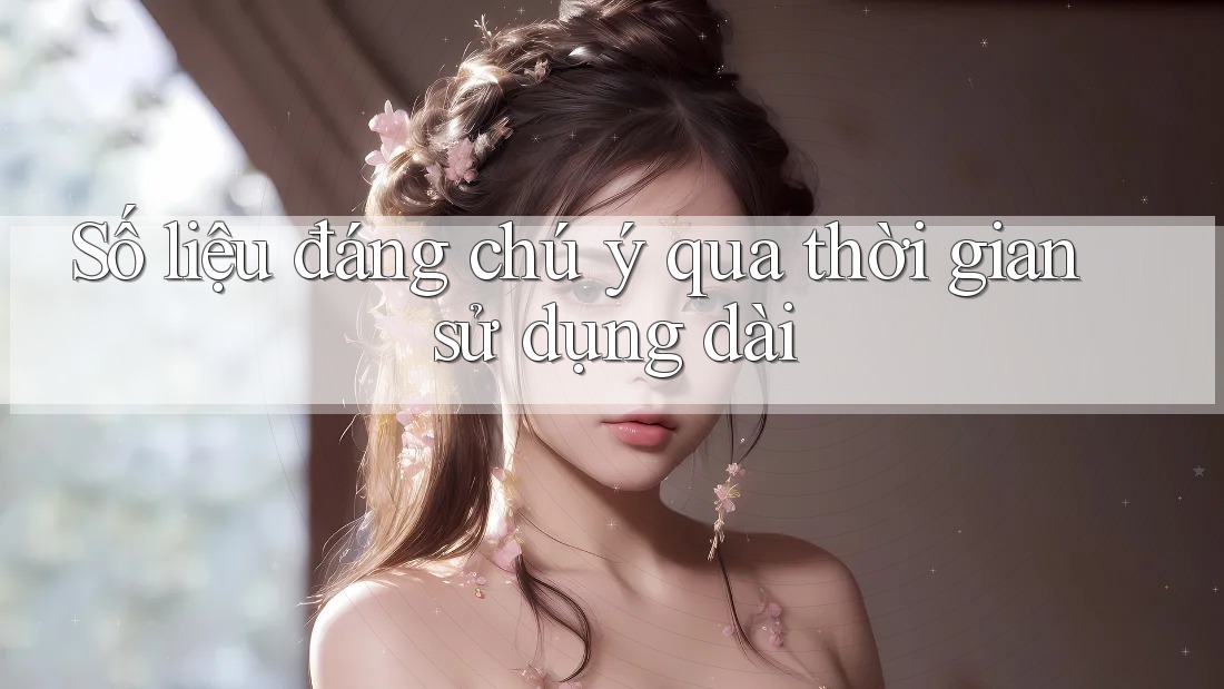 Số liệu đáng chú ý qua thời gian sử dụng dài