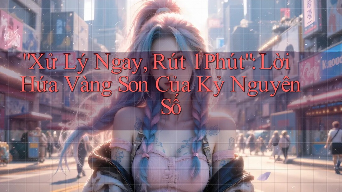 “Xử Lý Ngay, Rút 1 Phút”: Lời Hứa Vàng Son Của Kỷ Nguyên Số